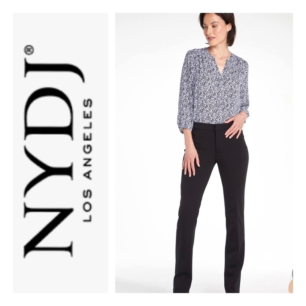 NYDJ Slim Black Trouser Pant